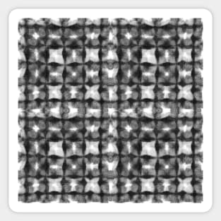 Black, gray and white squares Sticker